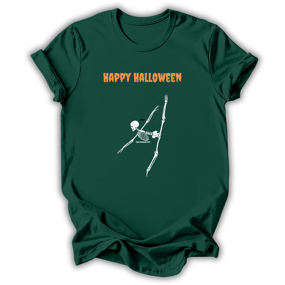 Happy Halloween Skeleton T‑Shirt