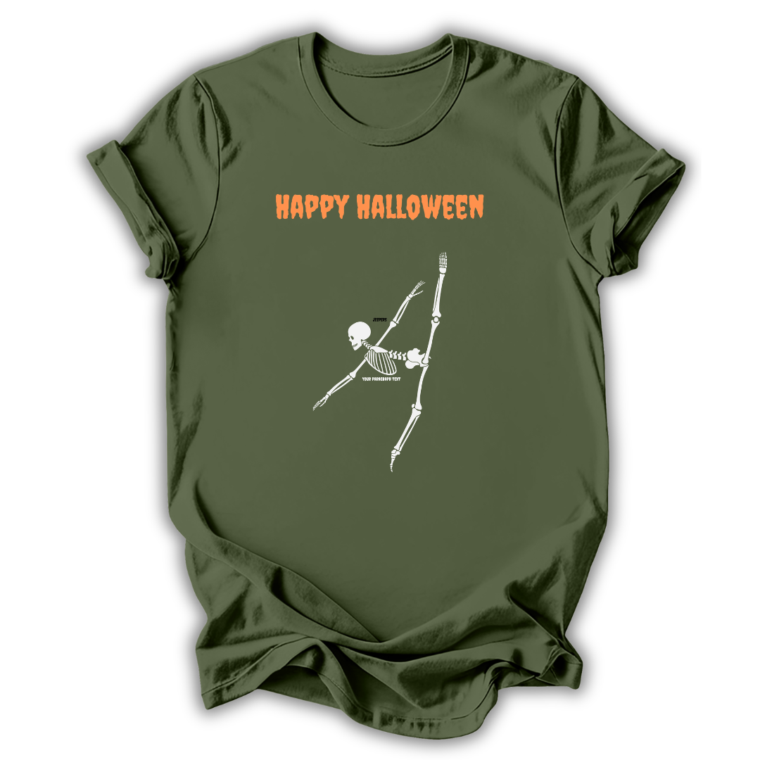 Happy Halloween Skeleton T‑Shirt