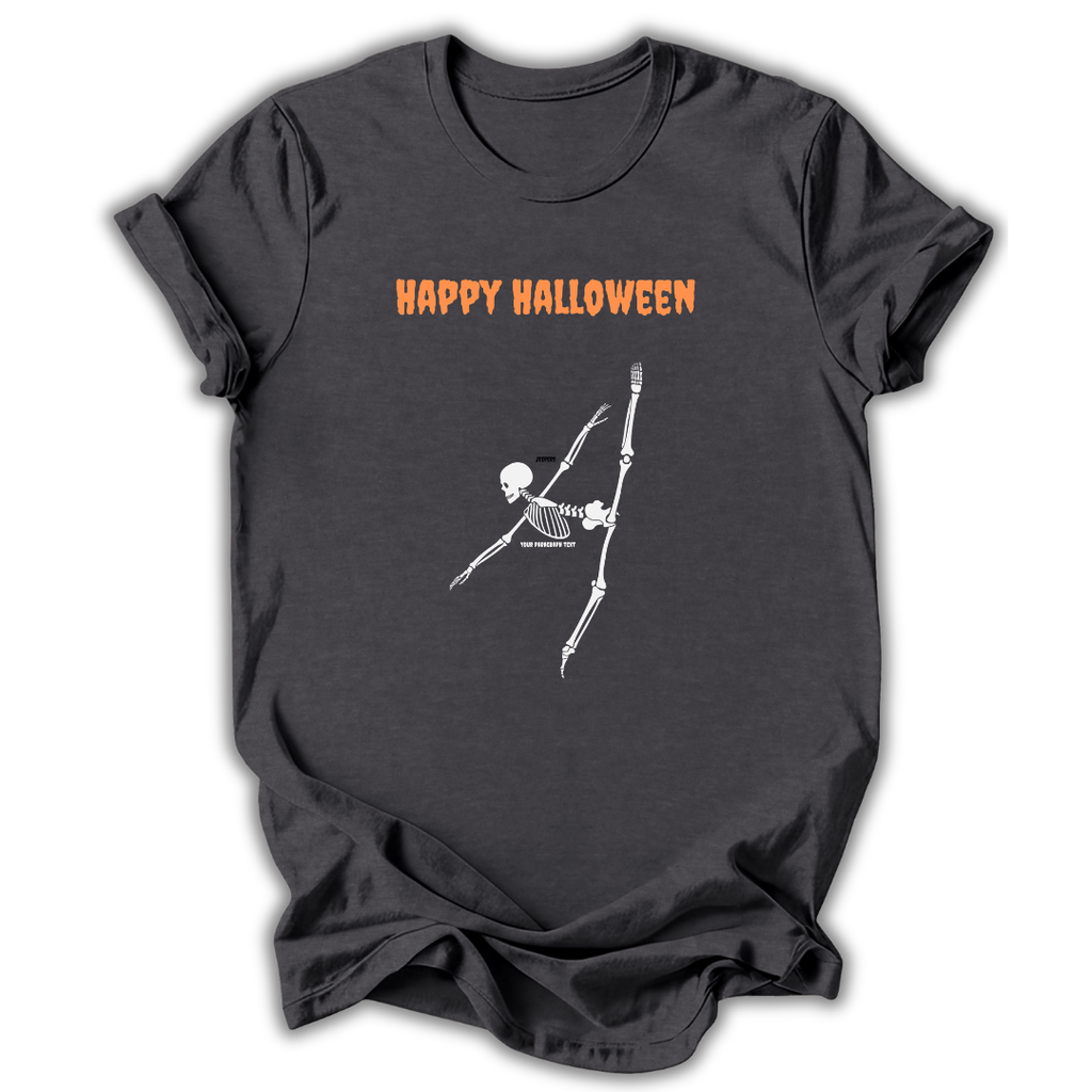 Happy Halloween Skeleton Kids T‑Shirt