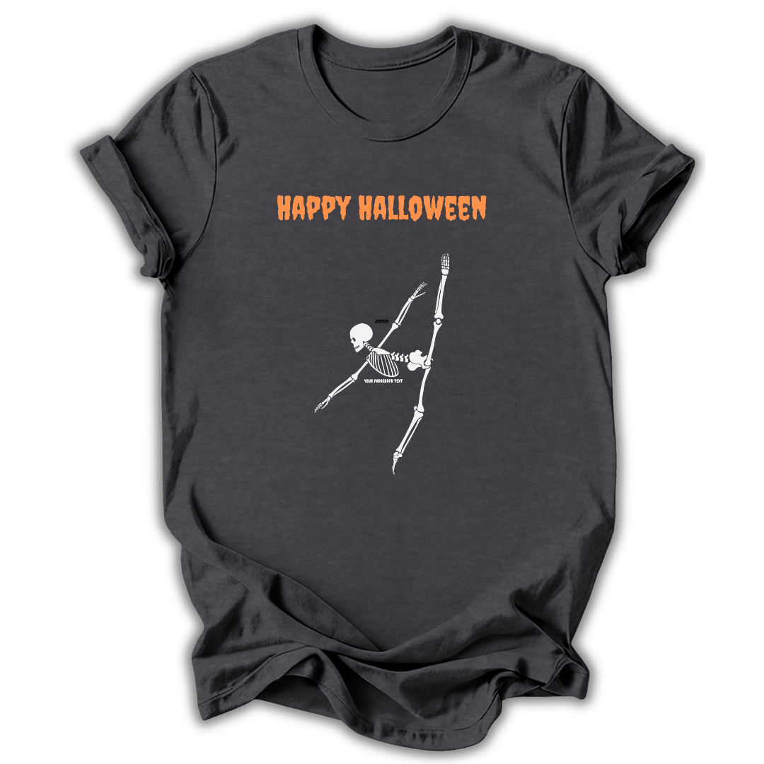 Happy Halloween Skeleton Kids T‑Shirt