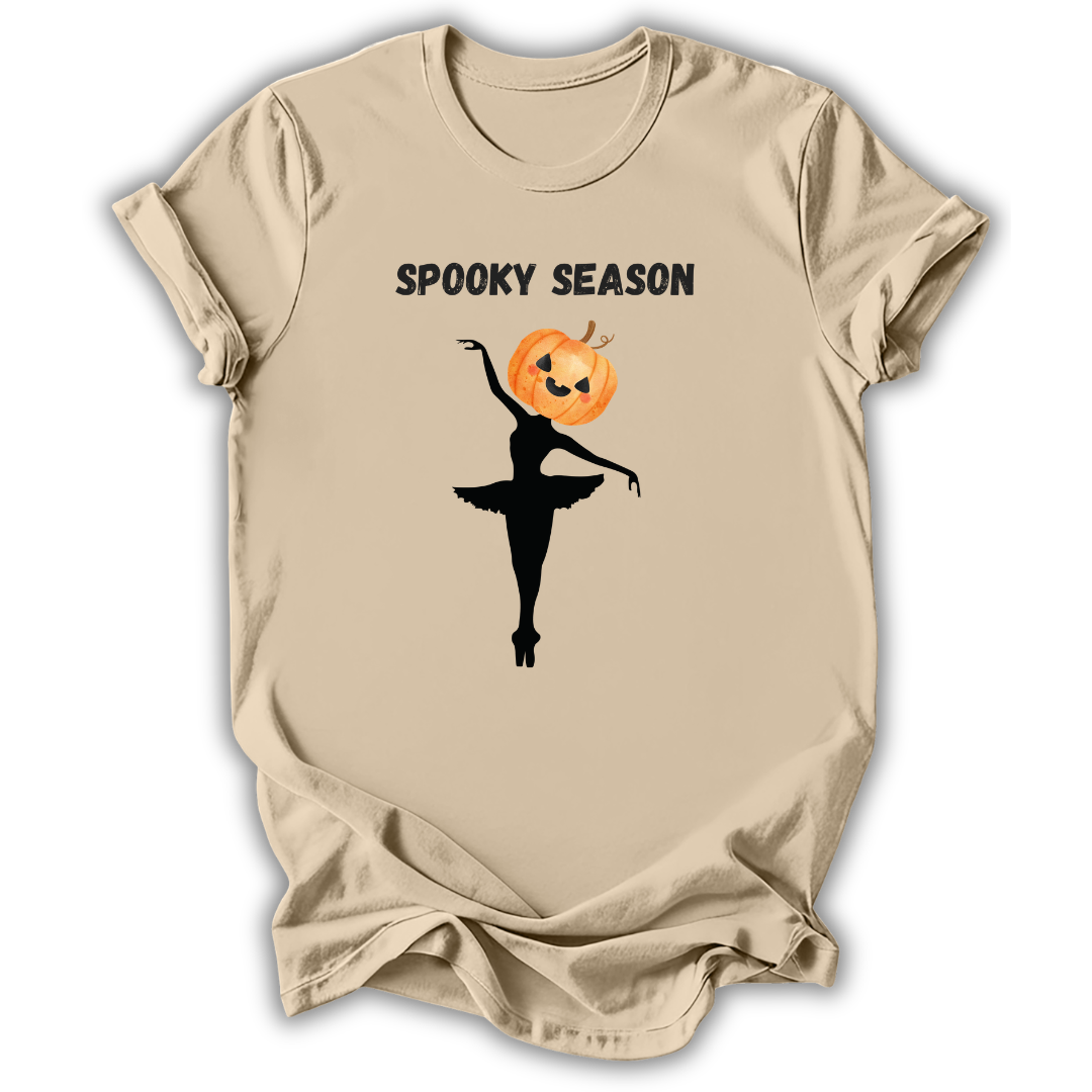 Spooky Pumpkin Ballerina T-Shirt