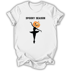 Spooky Pumpkin Ballerina Kids T-Shirt