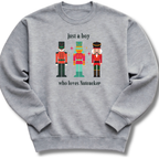 Boy Who Loves Nutcracker Kids Sweatshirt