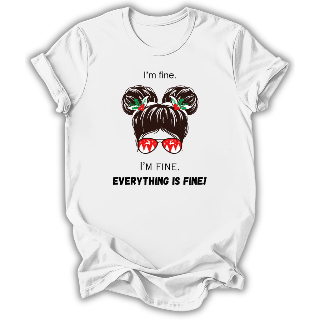 I'm Fine Christmas T-Shirt
