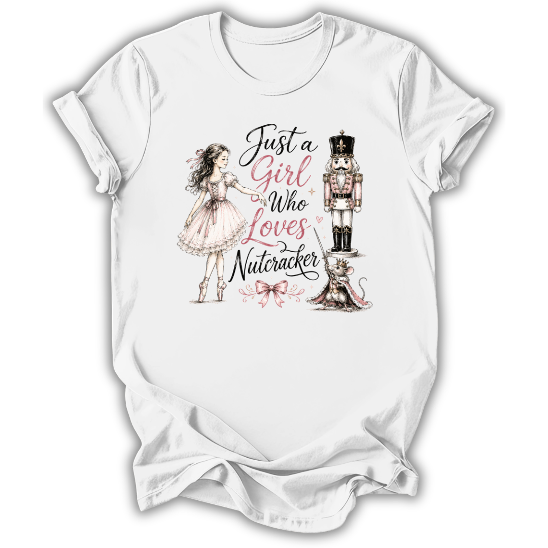 Girl Who Loves Nutcracker Kids T-Shirt