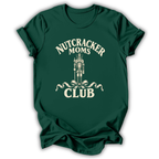 A dark green short-sleeve t-shirt with white text reading 'RAT QUEEN' and 'The Nutcracker' printed on the chest, displayed against a clean white background.