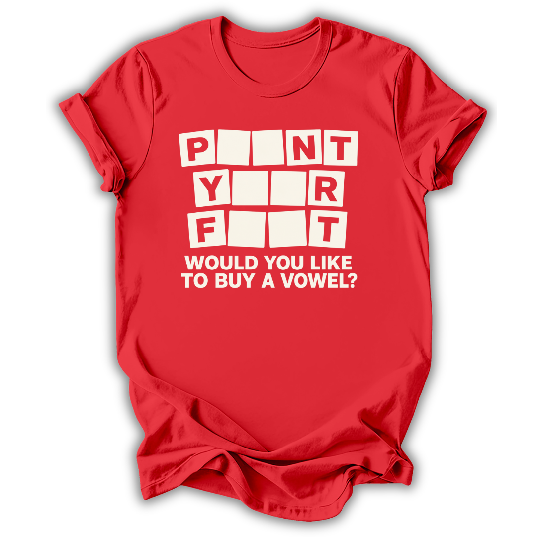 Buy a Vowel T-Shirt