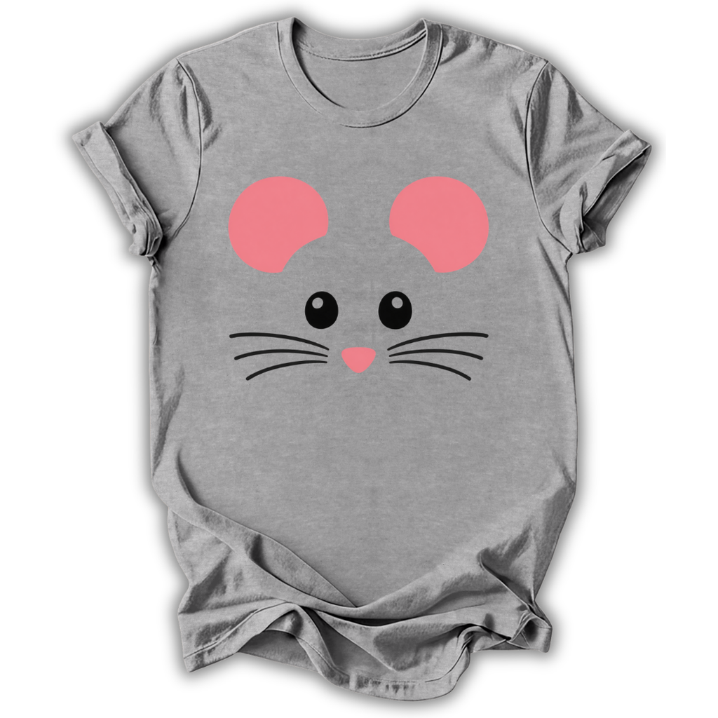 Cute Mouse Face T-Shirt