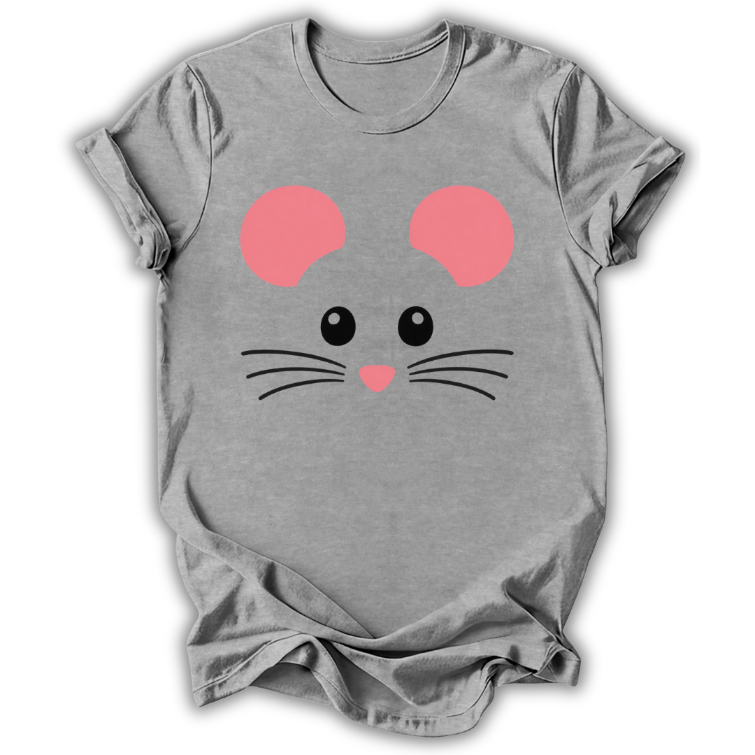 Cute Mouse Face T-Shirt