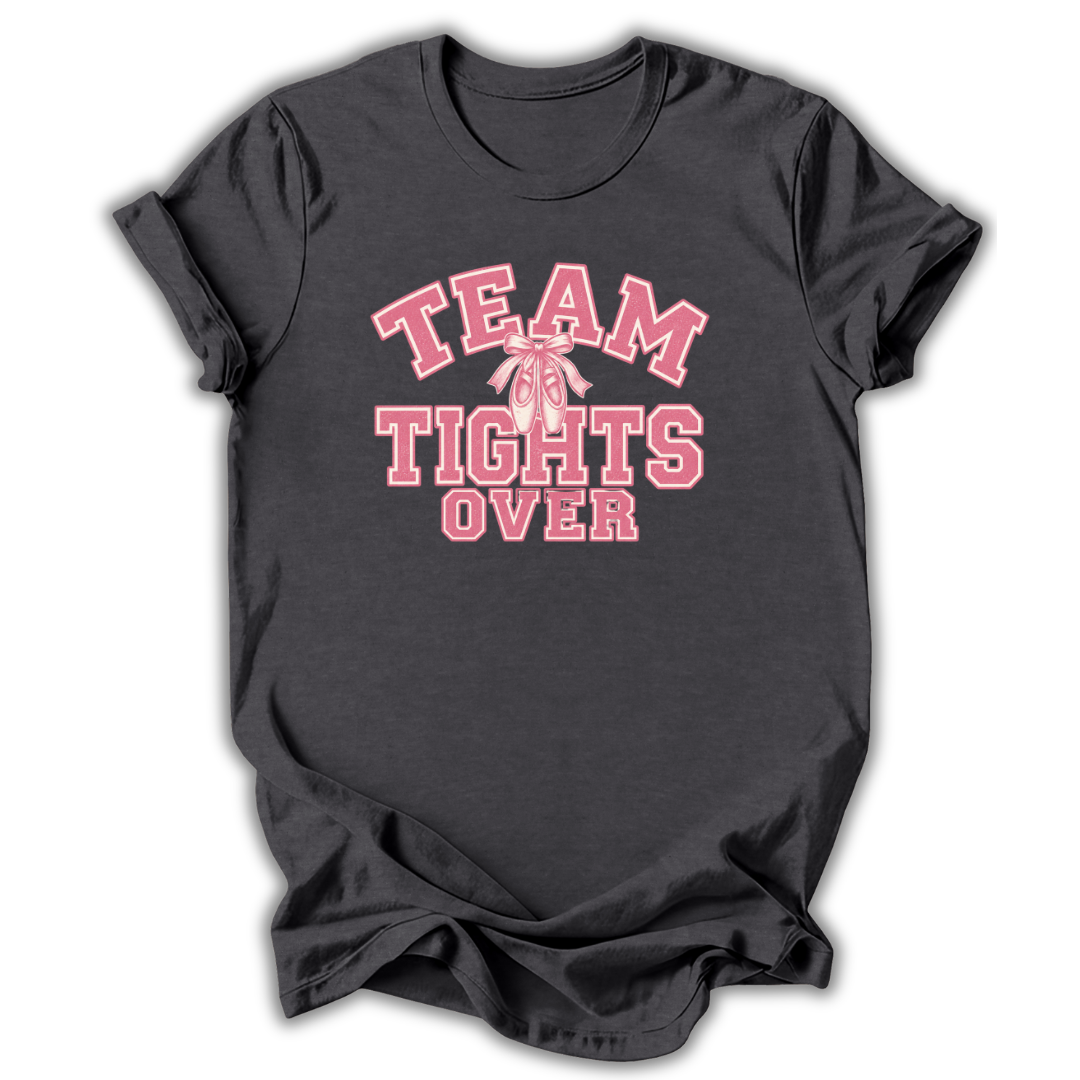 Team Tights Over T-Shirt