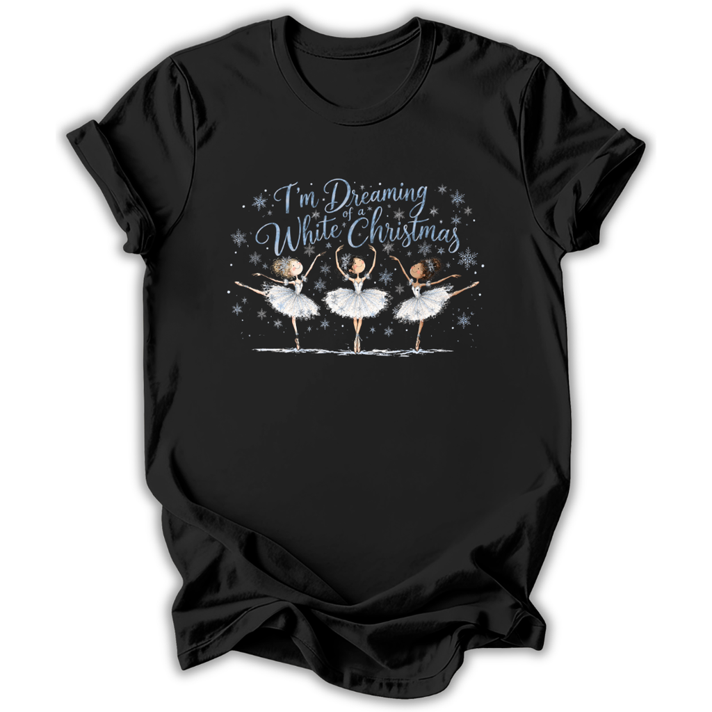 Black t-shirt with white text 'Don't be afraid to take up space' on a white background