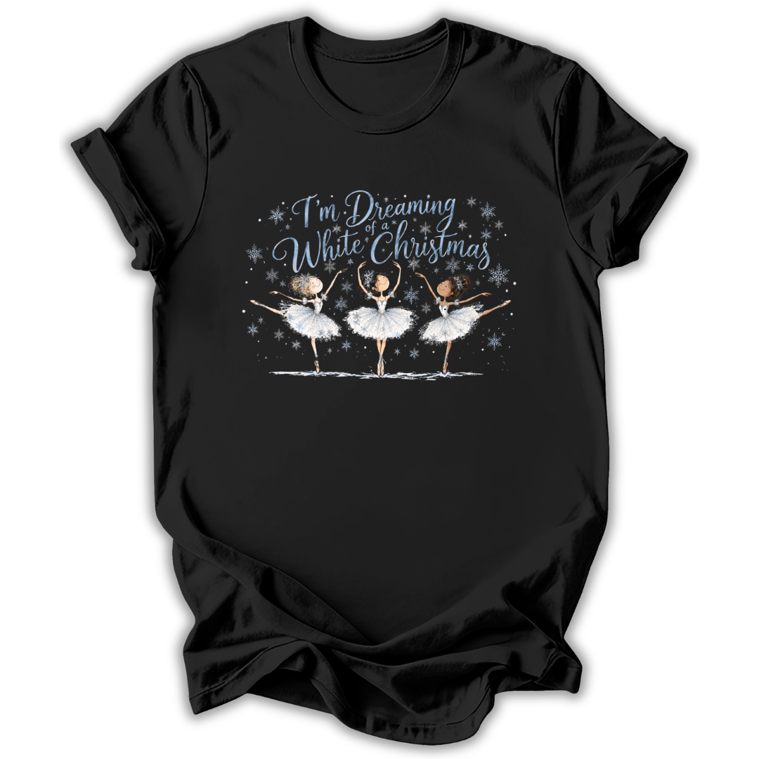 Black t-shirt with white text 'Don't be afraid to take up space' on a white background