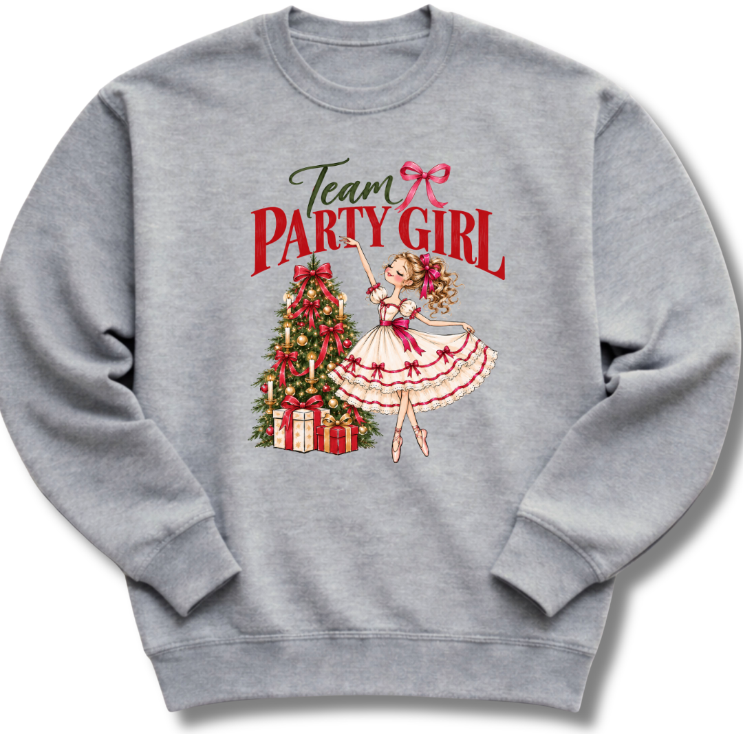 Team Party Girl Kids Sweatshirt