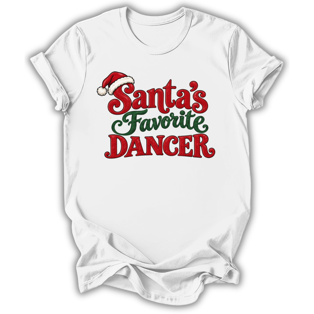 Santa’s Favorite Dancer Kids T-Shirt