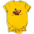 Thanksgiving Turkey Leap Kids T-Shirt