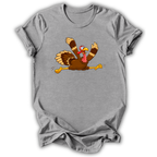 Thanksgiving Turkey Leap Kids T-Shirt