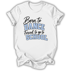 White kids' t-shirt with the Born to Dance design