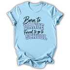 Light blue kids' t-shirt with the Born to Dance design