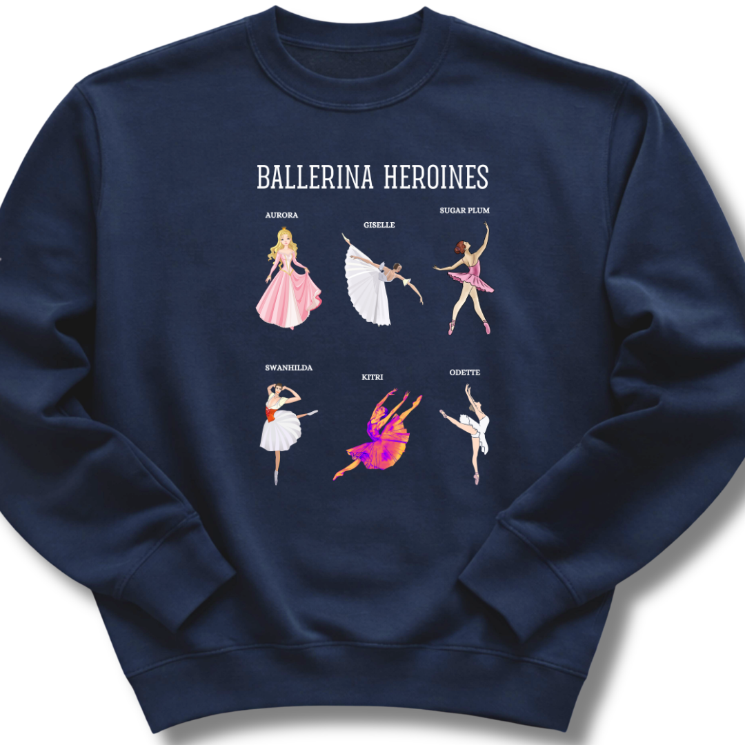 Ballerina Heroines Kids Sweatshirt