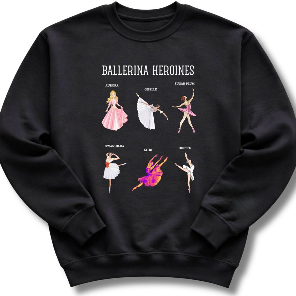Ballerina Heroines Kids Sweatshirt
