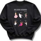 Ballerina Heroines Kids Sweatshirt
