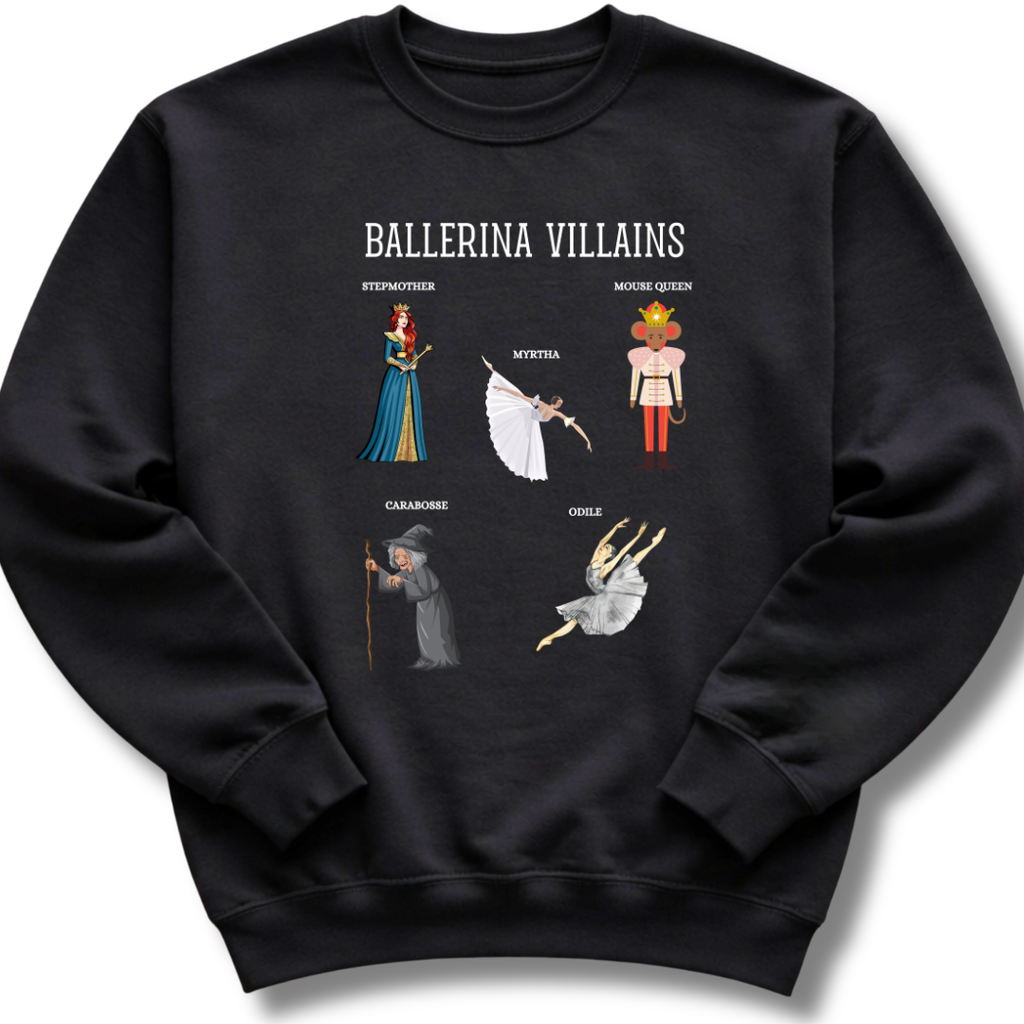 Ballerina Villains Kids Sweatshirt