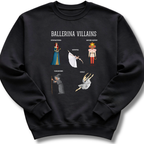 Ballerina Villains Kids Sweatshirt