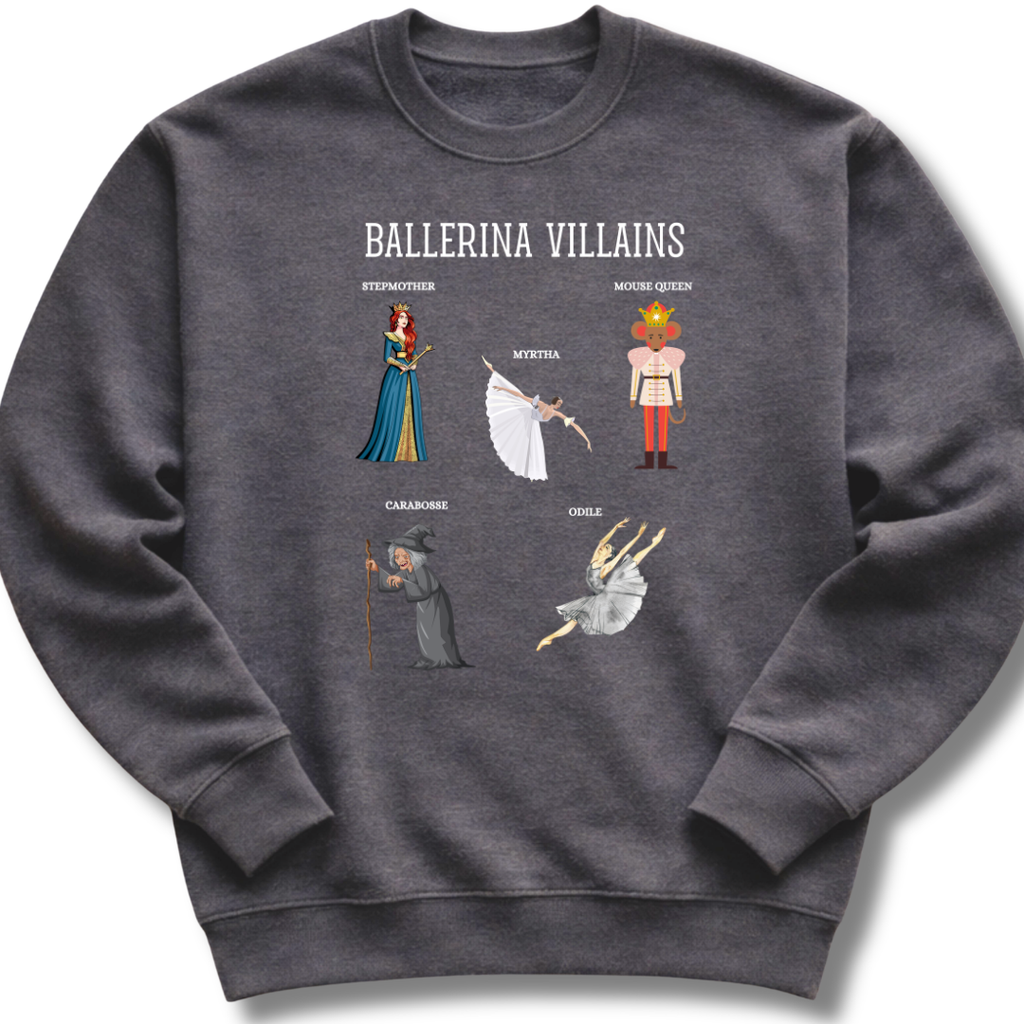Ballerina Villains Kids Sweatshirt