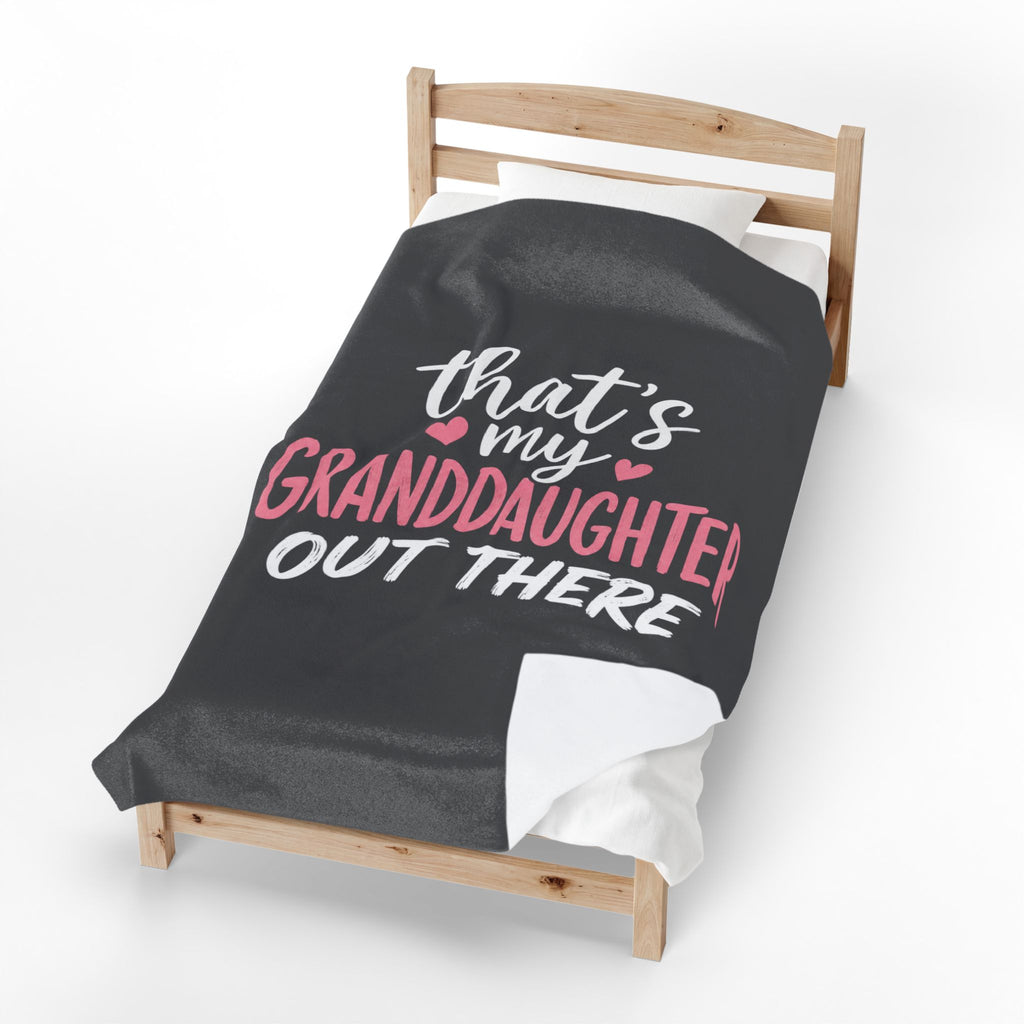 My Grandson Out There Plush Blanket