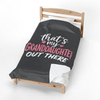 My Grandson Out There Plush Blanket