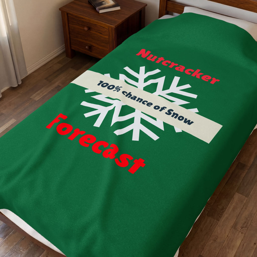 Nutcracker Forecast Plush Blanket