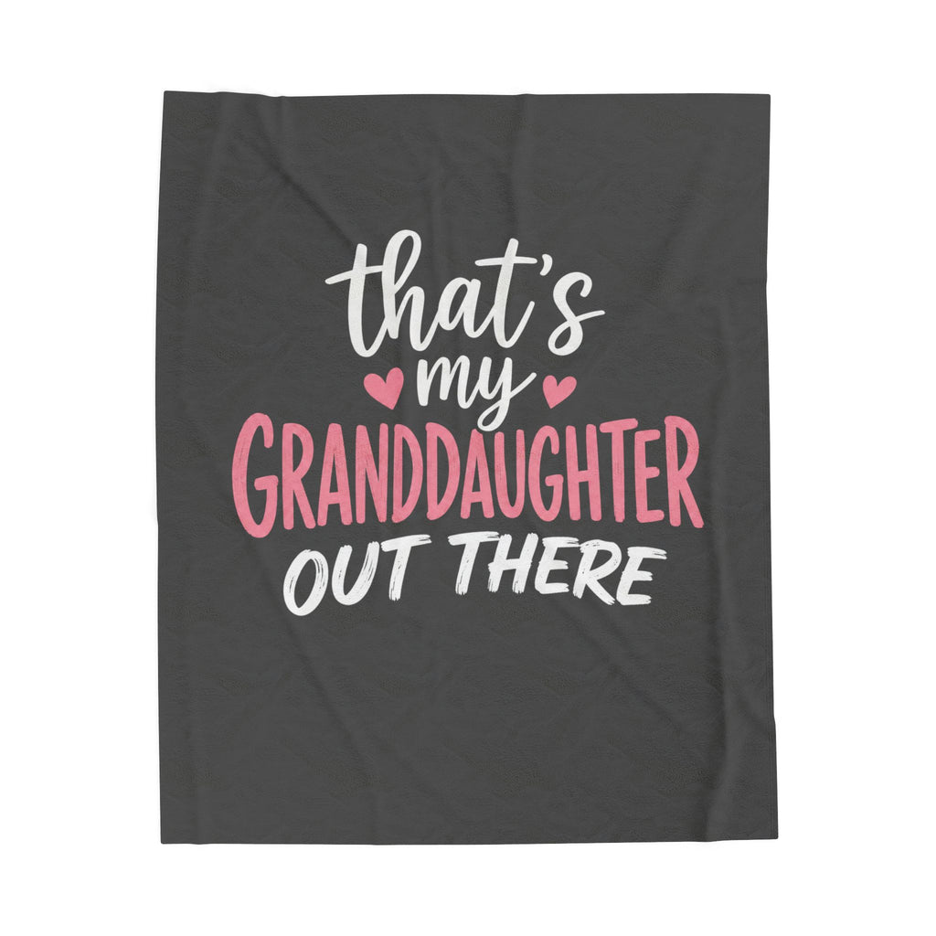 My Grandson Out There Plush Blanket