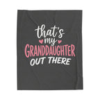 My Grandson Out There Plush Blanket